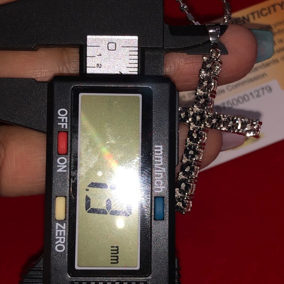 Real diamond cross pendant, 100% genuine diamond Free posh authenticate Sale HOT - Picture 5 of 8